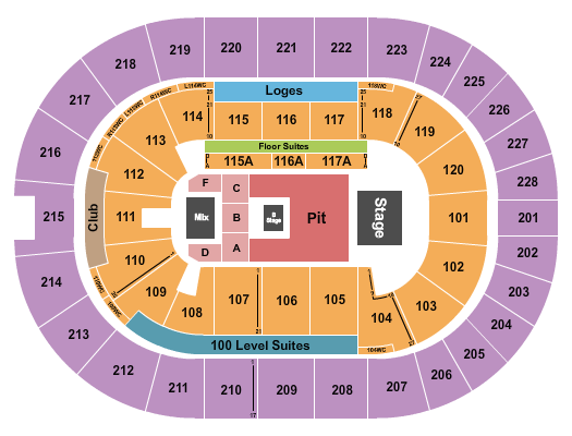 TD Coliseum Seating Chart: Nine Inch Nails