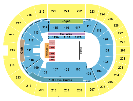 TD Coliseum Seating Chart: PBR