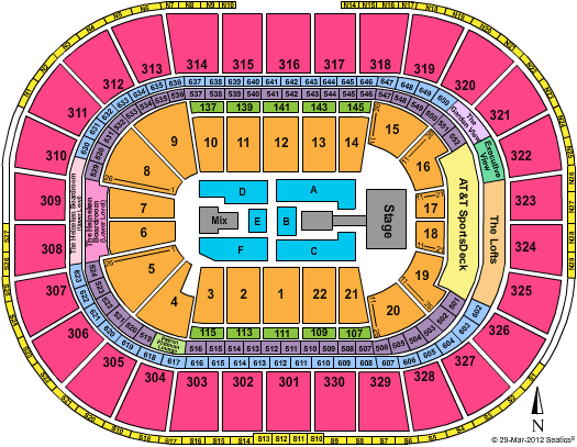 TD Garden Seating Chart