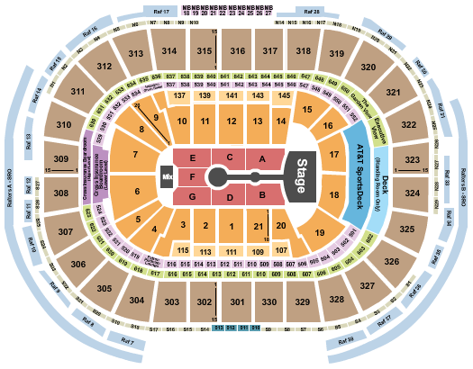 TD Garden Seating Chart: Ariana Grande