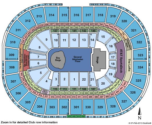 TD Garden (Fleet Center) Seating Chart