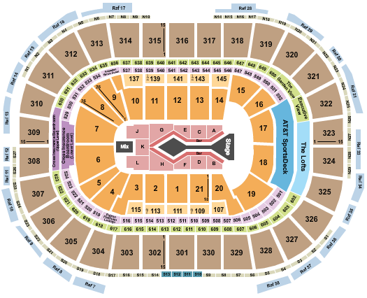 TD Garden Seating Chart: Blake Shelton