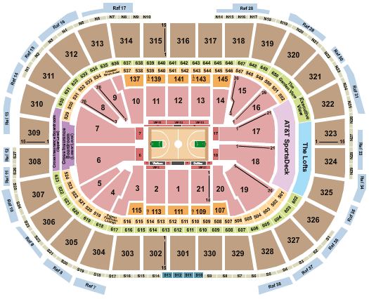 Sixers Tickets Seating Chart