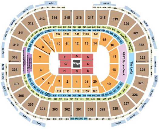 TD Garden Seating Chart: CenterStage