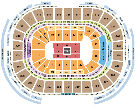 TD Garden Seating Chart: CenterStage