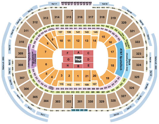 TD Garden Seating Chart: CenterStage