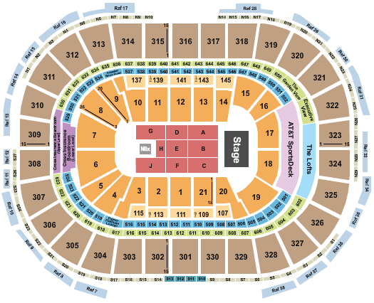 TD Garden Seating Chart: Endstage 4