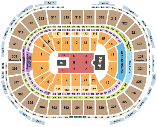 TD Garden Seating Chart: Endstage 4