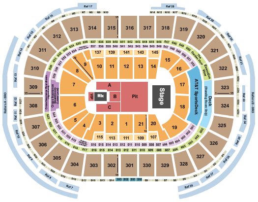 TD Garden Seating Chart: "Endstage GA Pit 2