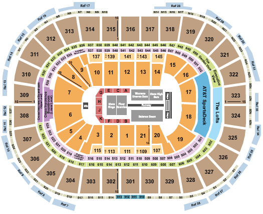 TD Garden Seating Chart: Gold Over America
