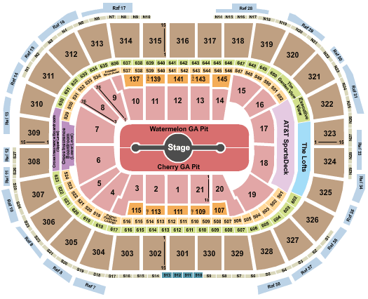 Harry Styles Seating Chart