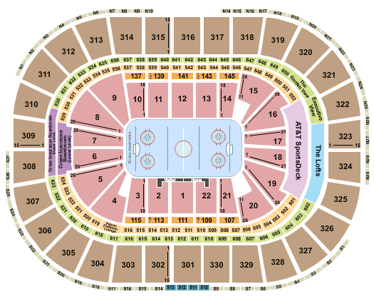 TD Garden Seating Chart: Hockey