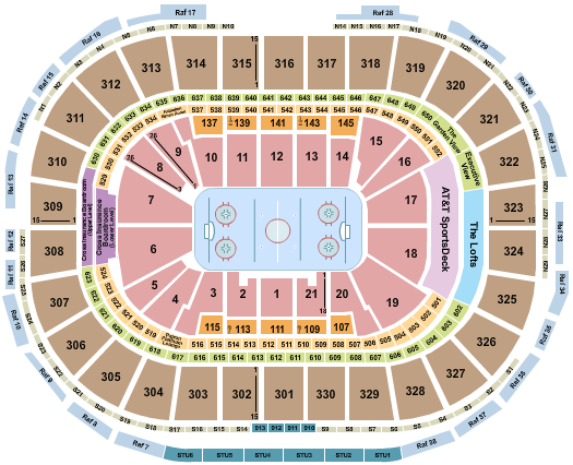 TD Garden Seating Chart: Hockey