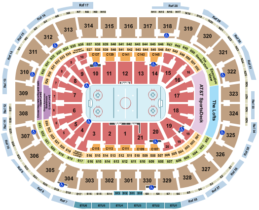 TD Garden Seating Chart: Hockey Row
