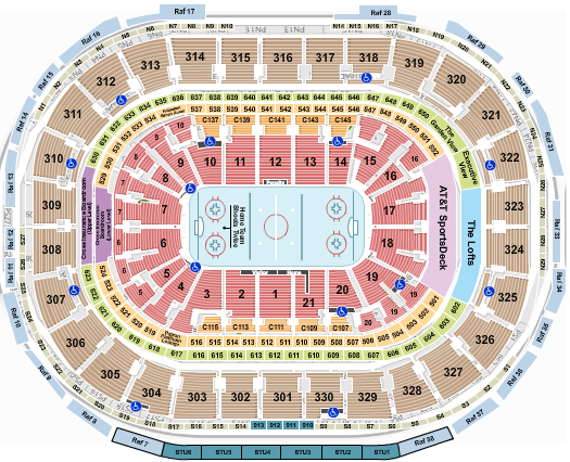 TD Garden Seating Chart: Hockey Row