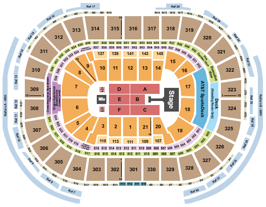 TD Garden Seating Chart: Jonas Brothers 1