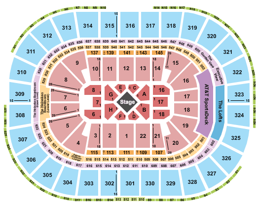 Td Garden Seating Chart View