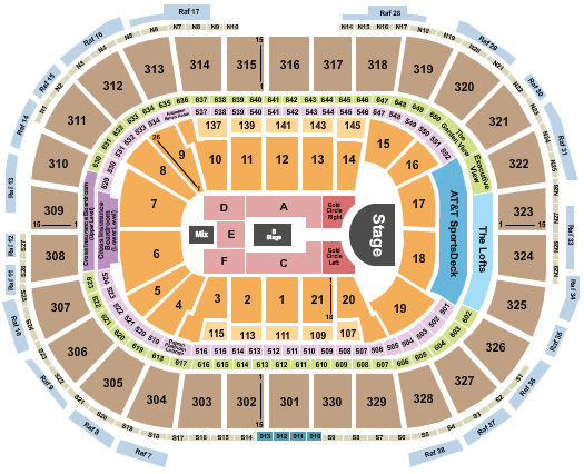 TD Garden Seating Chart: Rosalia