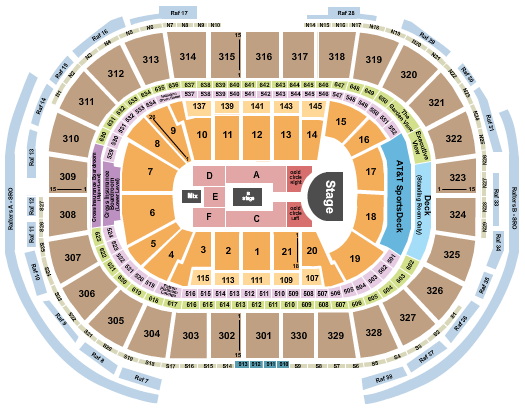 TD Garden Seating Chart: Rosalia