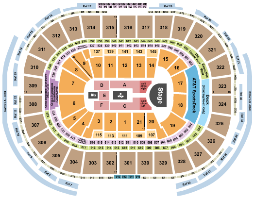 TD Garden Seating Chart: Rosalia