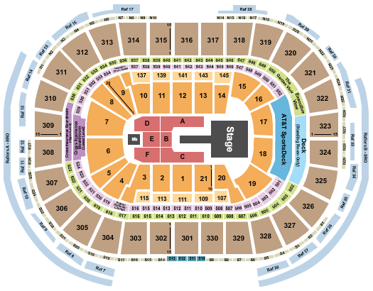 TD Garden Seating Chart: Shakira