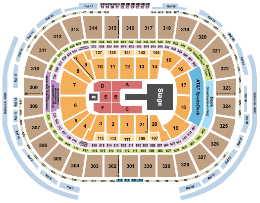TD Garden Seating Chart: Shakira