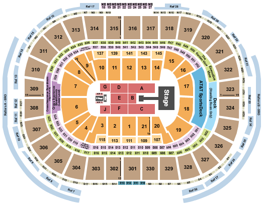 TD Garden Seating Chart: Summer Walker