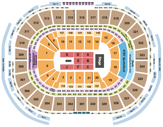 TD Garden Seating Chart: Tool
