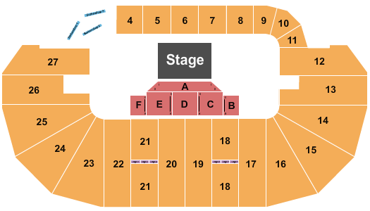 TD Place Arena Seating Chart: Half House