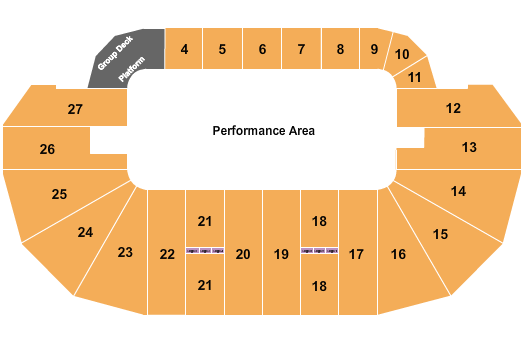 TD Place Arena Seating Chart: Performance Area