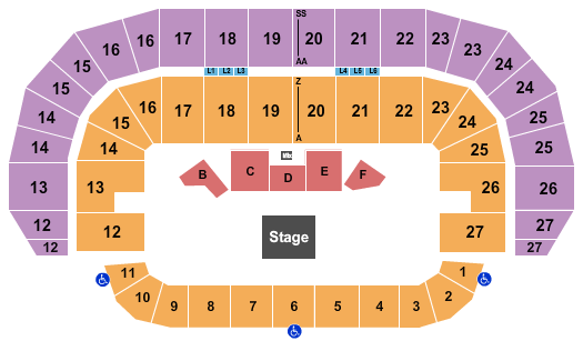TD Place Arena Seating Chart: Reserved Floor 4