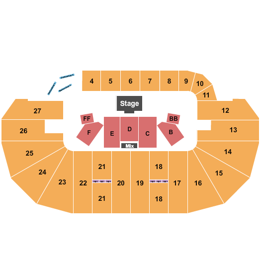 TD Place Arena Seating Chart: Russell Peters