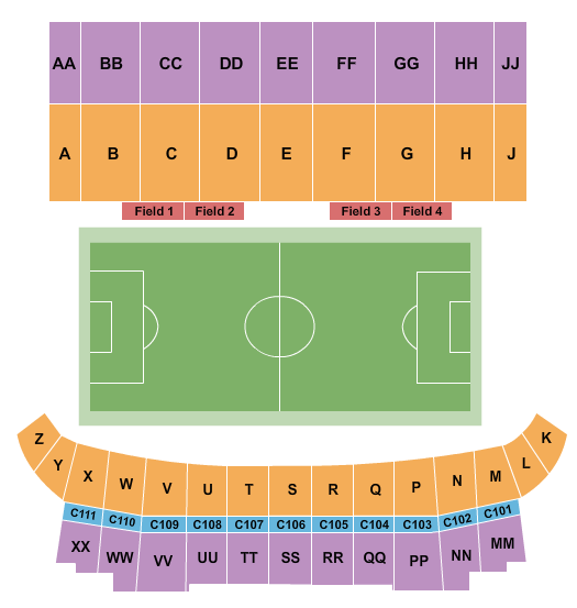 TD Place Stadium Map