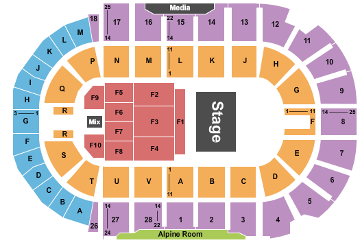 TD Station Seating Chart: Half House 2
