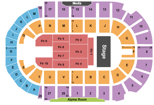 TD Station Seating Chart: Half House