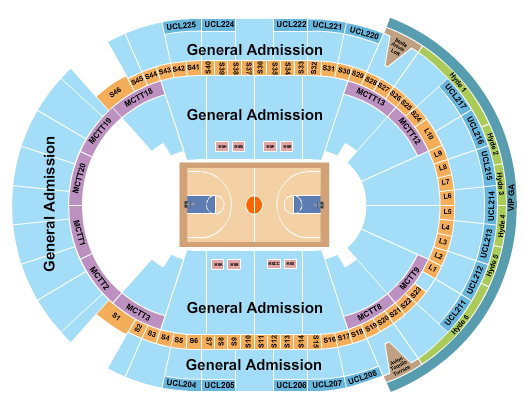 T-Mobile Arena Seating Chart: Basketball - NBA Creators Cup