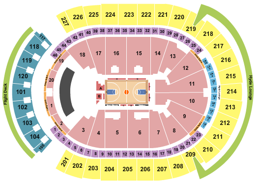 T-Mobile Arena Seating Chart: Basketball Intl RW