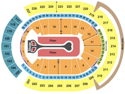 T-Mobile Arena Seating Chart: Benson Boone