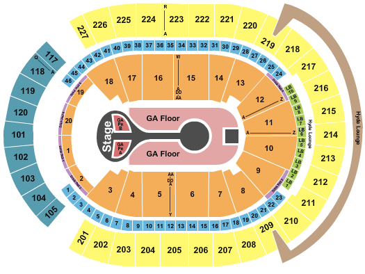 T-Mobile Arena Seating Chart: Benson Boone