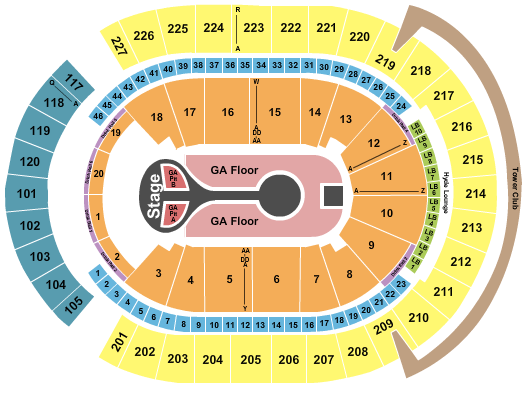 T-Mobile Arena Seating Chart: Benson Boone