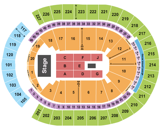 Las Vegas Golden Knights Arena Seating Chart