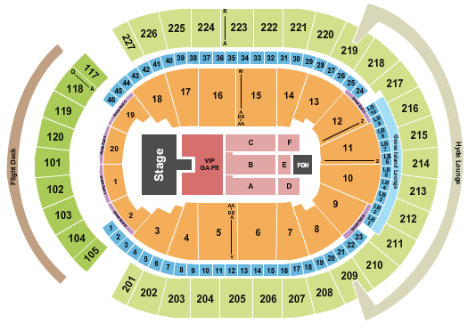 T-Mobile Arena Seating Chart: Cody Johnson
