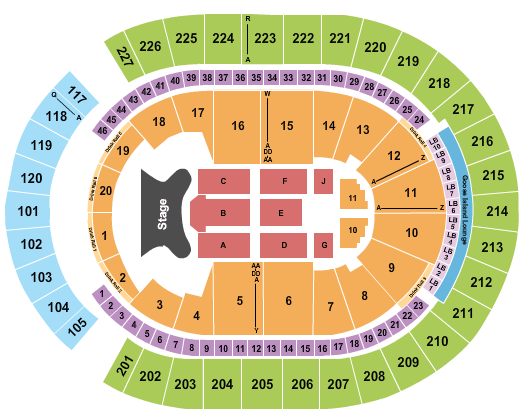 T-Mobile Arena Seating Chart: Elton John