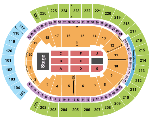 T-Mobile Arena Seating Chart: Fleetwood Mac