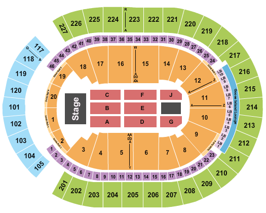 Sap Seating Chart Concert