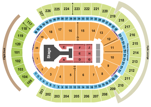 T-Mobile Arena Seating Chart: G-Dragon
