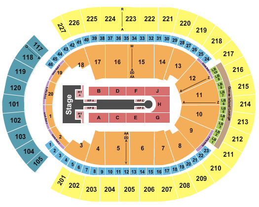T-Mobile Arena Seating Chart: Jennifer Lopez 2024