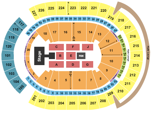 T-Mobile Arena Seating Chart: New Edition