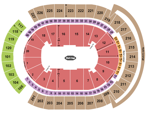 T-Mobile Arena Seating Chart: PBR 2