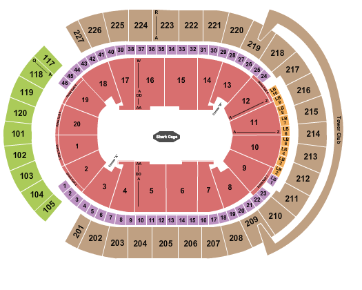 T-Mobile Arena Seating Chart: PBR 2